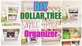 EASY DIY DOLLAR TREE MULTIPURPOSE ORGANIZER MADE OF WOOD  SMALL SPACE ORGANIZATION