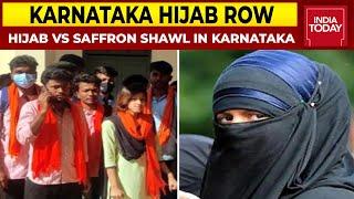 Hijab Vs Saffron Shawl Protest Erupt In Karnataka After College Denies Entry To Girls In Hijabs