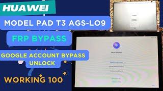 Huawei Mediapad T3-10 AGS-L09 Frp Bypass Without pc  HUAWEI t3-10 Frp Bypass