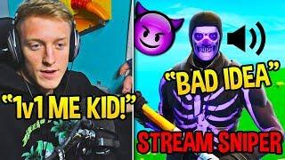 Tfue *REGRETS* 1v1ing This STREAM SNIPER after getting DESTROYED