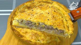 Goshtli pirog tayyorlash  песочный мясной пирог  meat pie recipe