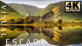 Scotland in 4K Drone Fly By -  35 Minutes of Soothing and Relaxing Music 