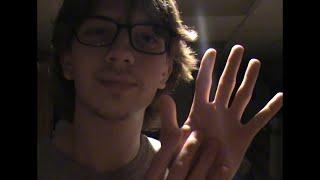 asmr  hand sounds and whispers w camcorder