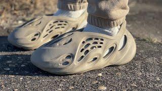 FIRST LOOK adidas Yeezy Foam Runner STONE SAGE On Foot Review