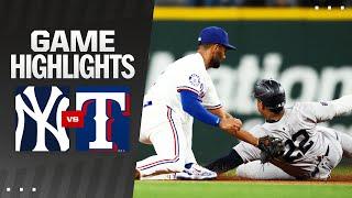 Yankees vs. Rangers Game Highlights 9324  MLB Highlights