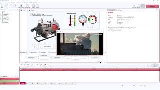 Monitoring of reference values example boiler pressure