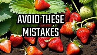 DONT DO THIS When Growing Strawberries Mistakes to Avoid