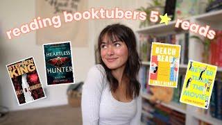 Reading booktubers 5 star⭐️ reads for a week  why did I not read these sooner... READING VLOG