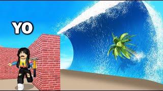 Construye para sobrevivir al TSUNAMI   Roblox EXTREMO  Hago una Mansión  paolazgames