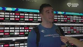 Italian Leonardo Fabbri Takes 2nd In Rome Diamond League Shot Put Interview