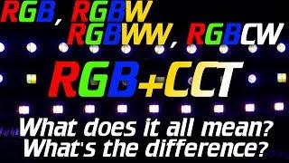 QuinLED RGB RGBW RGBCW RGBCCT LED strip what does it all mean?