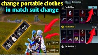 how to change portable clothes inside pubgbgmi game  new video in match suit change