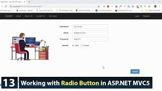 Class 13 - How to Create Insert & Select Radio Button Value from Database in ASP.NET MVC5 2019