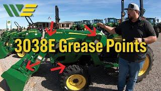 ALL Grease Points on John Deere 3038E Tractors