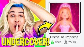 Going UNDERCOVER In A *GIRLS ONLY* Server In Dress To Impress Roblox Dress To Impress OUTFIT IDEAS