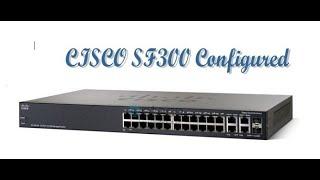 CISCO SF300-24  24 Port 10100 Managed Switch configured