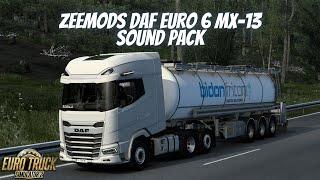 Zeemods DAF Euro 6 MX-13 G4 Sound Pack - No Commentary - Wavering