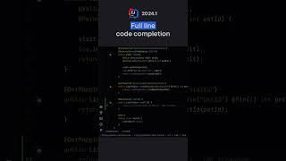 IntelliJ IDEA 2024.1 Full line code completion