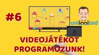 #6 Videojátékot programozunk - HATODIK LECKE  GAME BUILDER GARAGE