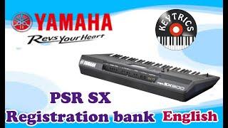 #Keytrics Yamaha PSR SX 900  700 Registration bank English  Tutorial #Yamahapsrsxregistrationbank