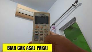 Tutorial Menggunakan Remote AC Sharp Part 2