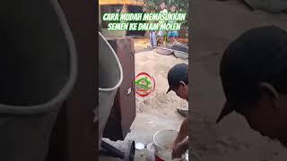 CARA MUDAH MEMASUKKAN SEMEN KE DALAM MOLEN #shorts