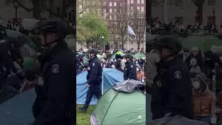 New York police dismantle Gaza solidarity encampment at Columbia University