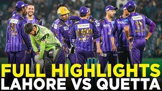Full Highlights  Lahore Qalandars vs Quetta Gladiators  Match 4  HBL PSL 9  M2A1A