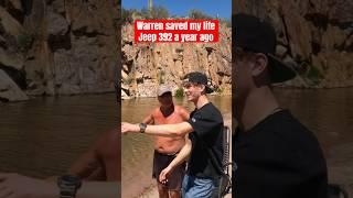 I buried My Jeep 392 feet under water. Stranded in desert and this gentleman saved me