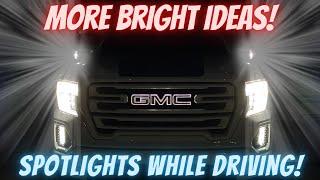 High Beams with Spot Light Mod from Boost Auto Parts. 2019 2020 2021 GMC Sierra & Chevy Silverado