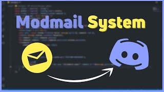 ModMail Tutorial customisable messages  discord.js tutorials