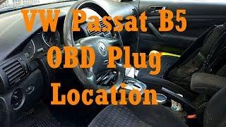 Volkswagen  Passat B5.5 Diagnostic Port Location  Diagnostic Cable Hex Can Diagnostic SW VCDS VW OBD