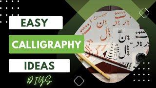 Easy Calligraphy IdeasDIYSArabic Calligraphy#calligraphy #art #artist #diys #artandcraft #series