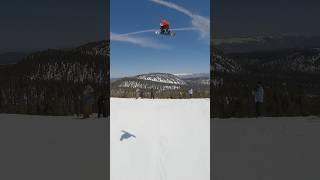 Jake Canter lacing up a casual 1800 Melon  on Mammoth‘s 80 footer 