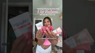 ranking and trying out the most viral lip balms so you dont have to 🪩⭐️