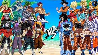 Who is strong  Goku All Foam vs Dbs Most Powerful Characters .. ️ #power #dbs #dbz #anime #short