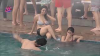 Indian Girls  Pool Party in Bra big