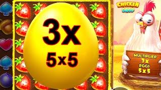 CHICKEN DROP SLOT PAYS SOME BIG WINS ALMOST MAX LEVEL