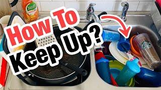 How to Keep Up with Dishes - 7 Tips on How to Stay on Top of Dishes - How to Wash Dishes Faster