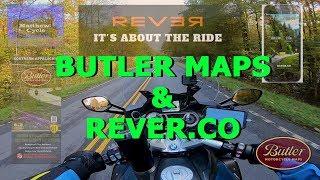 Butler Maps.  Rever.co  and Garmin BMW Navigator GPS. Smoky Mountains. Southern Appalachia.