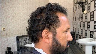 Curly Hair  Fantastic Hair Cutting Tutorial  Hair Transformation - ASMR Barber