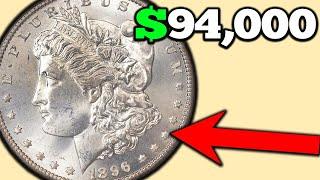 SUPER RARE SILVER MORGAN DOLLAR COINS FROM 1896