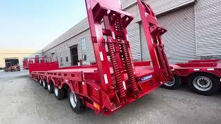 China 5 axle 80 tons lowbed semitrailer 16m long for sale in Senegal