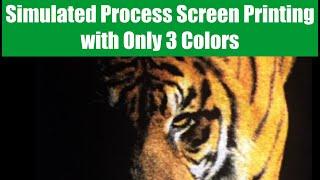 Simulated Process Color Screen Printing with Only 3 Screens