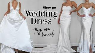 SHOWPO TRY ON HAUL  Affordable Wedding Dresses 