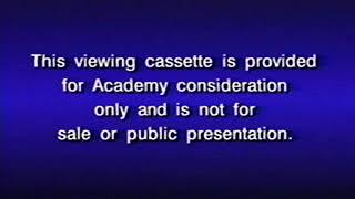 Opening to The Paper 1994 Academy Screener VHS