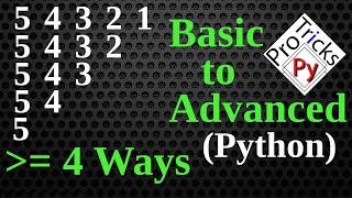 Python Pattern Program - Print Numbers in Triangle Shape  Number Pattern  Python Number Pattern 10