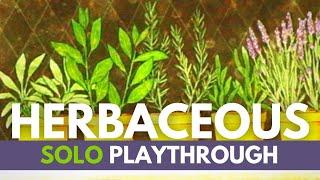 Herbaceous Board Game  Full Solo Playthrough  How to Play Solitare