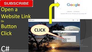 Open a Website Link on Button Click in C#