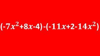 How to subtract polynomials  Subtracting polynomials  Subtraction of polynomials